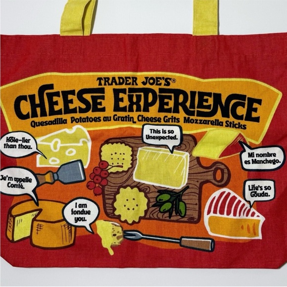 Trader Joe's Cheese Tote Bag - Picture 4 of 6